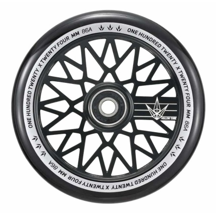 Blunt diamond 120mm hollow core scooter wheels Black